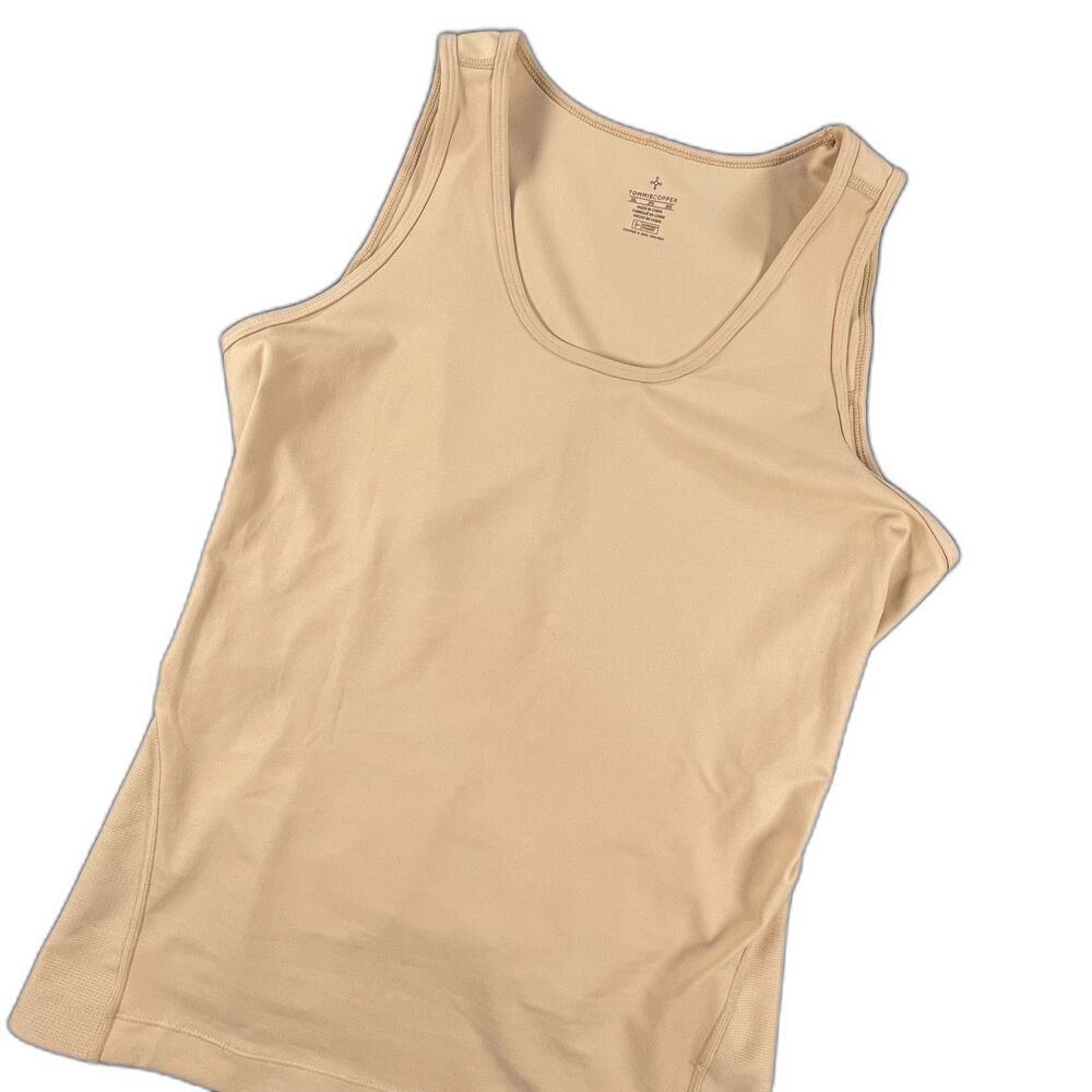 Tommie Copper Women's Compression Tank Top Nude Beige Core Support 2XL